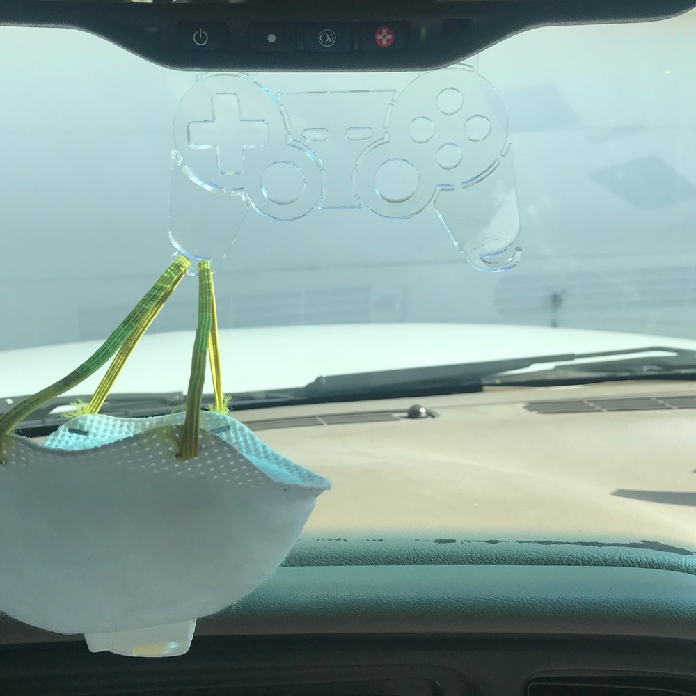 Clear Acrylic Face Mask Holder - Picture 7 of 8